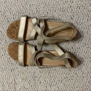 Gold Nurture Sandals